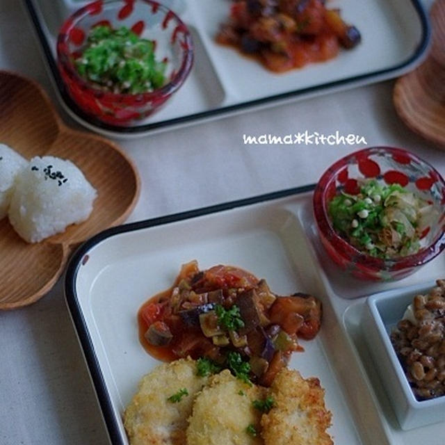 夏野菜をありがとう～！！チキンカツのラタトゥイユがけ♪のワンプレートごはん♪