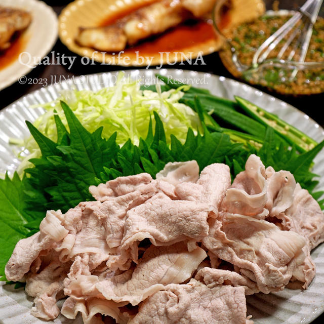 【冷蔵庫処理引き続き】豚しゃぶ、鯛ソテー、オムレツなど