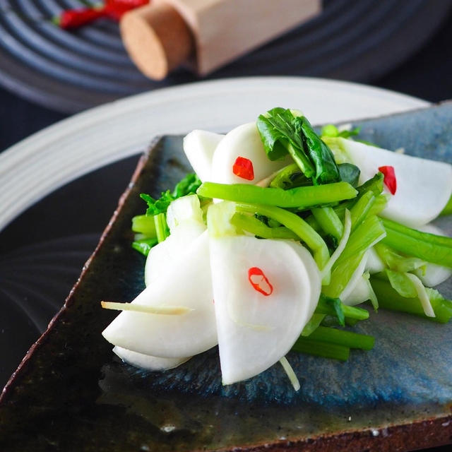 【食塩なし】調味料２つで生姜風味の簡単浅漬け