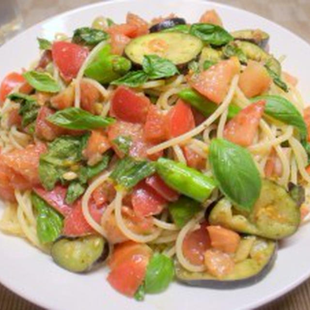 【夏の定番入り】トマトと茄子の冷製パスタ