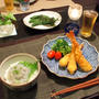 生しらす丼＆海老フライ