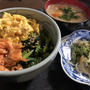 素敵エコバック&簡単♡鮭の三食丼