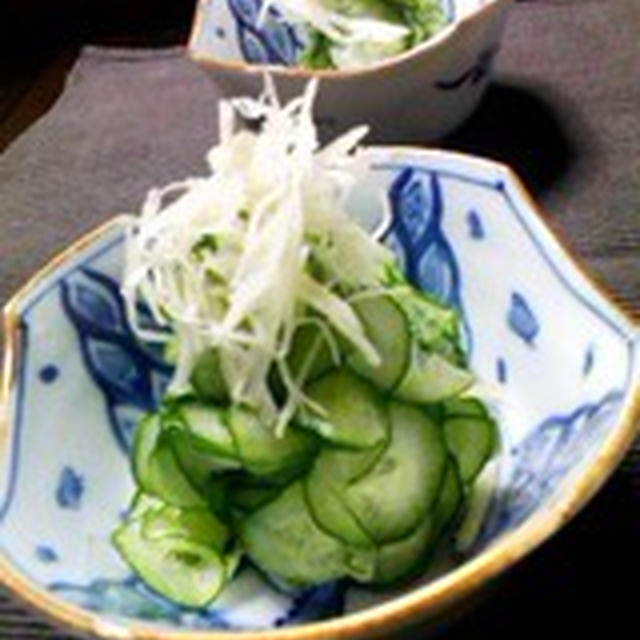 「きゅうりの生姜酢和え」