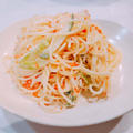 【過去レシピ】プチプチ感がたまらない♡とびっこの野菜サラダスパゲティ