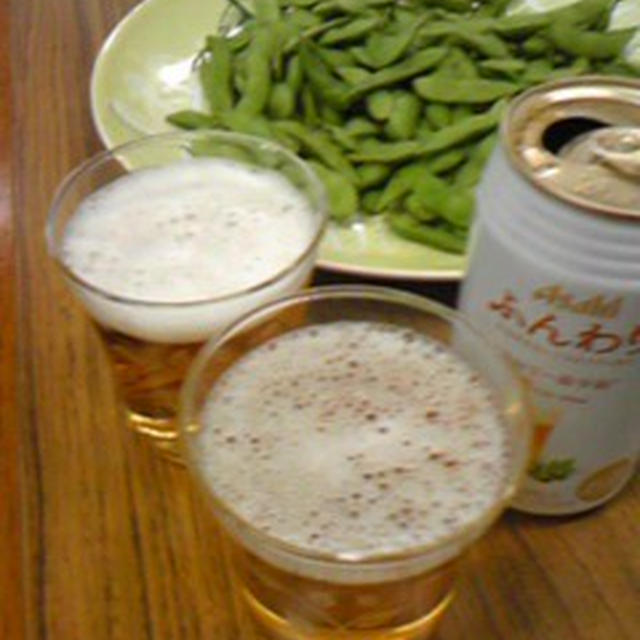 猫豆に（笑）乾杯♪