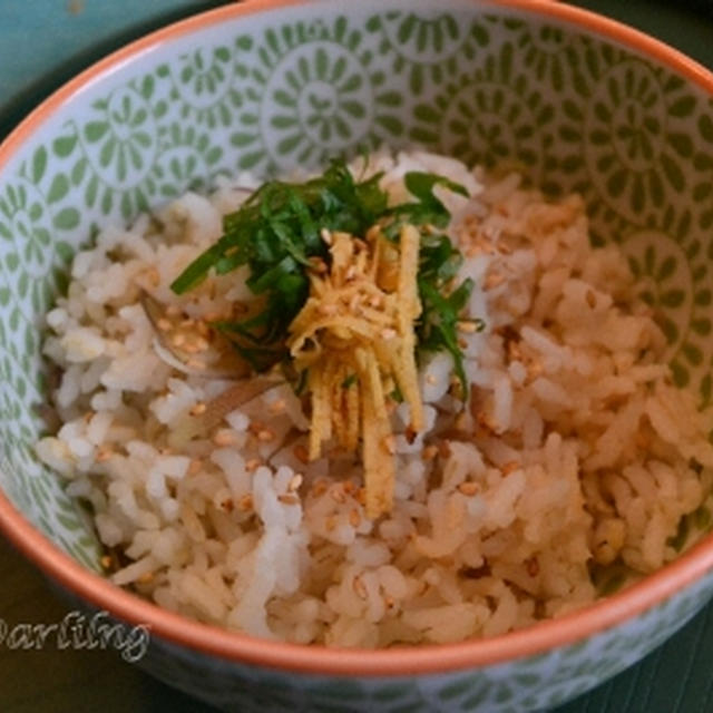 アメリカで楽しむ日本食　　みょうがご飯