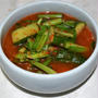 夏のキムチ　－－　深い味の中にさわやかな　胡瓜水キムチ（오이 물김치)レシピ