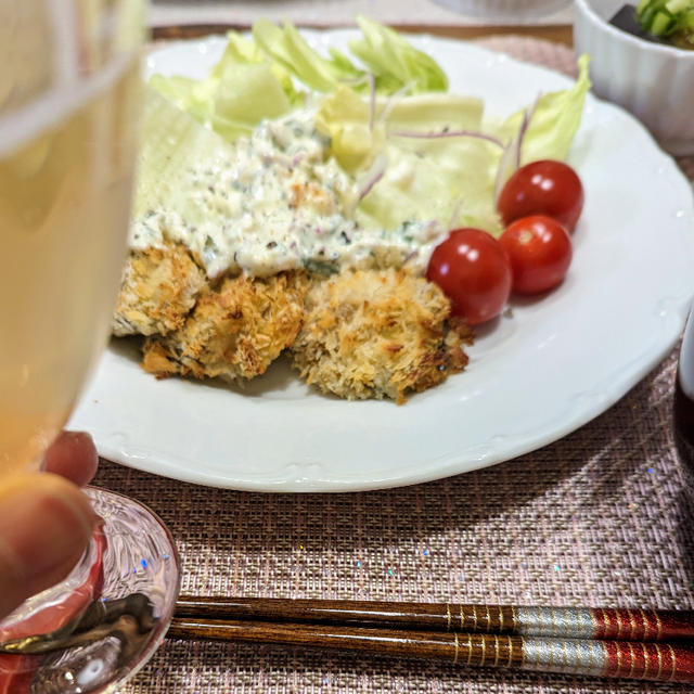 揚げない、牡蠣フライ