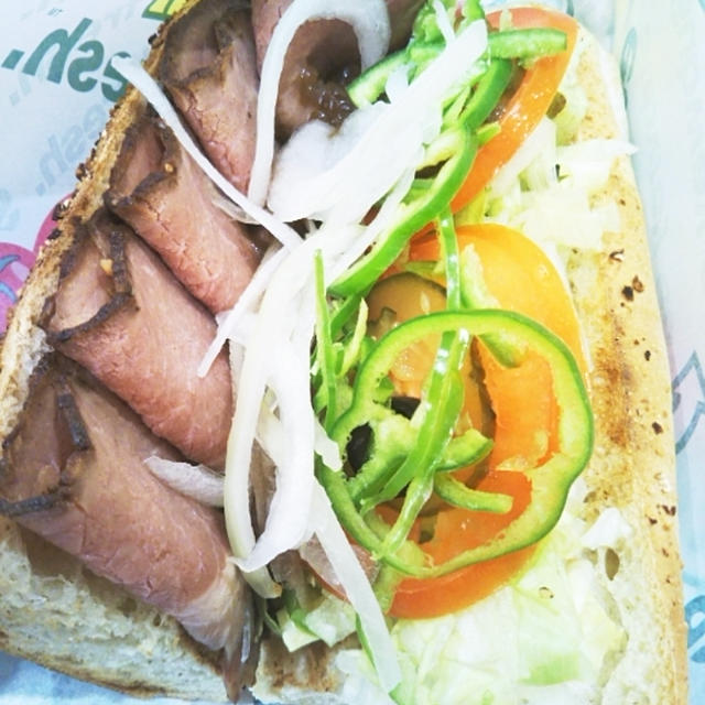 サブウェイ☆ローストビーフ~プレミアム製法~を食べたよ