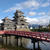 松本城と四柱神社