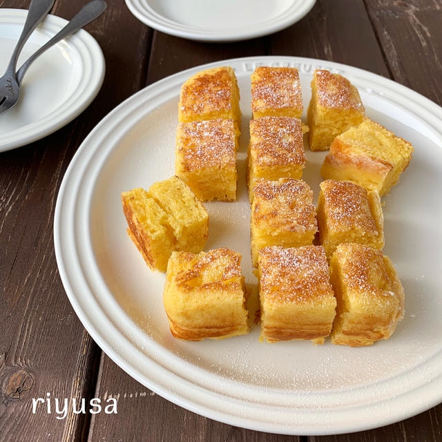 【卵焼き器使って簡単】スライスチーズのふかふかケーキ