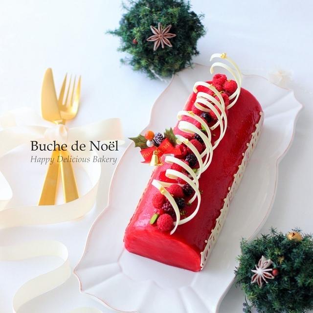 16 クリスマスケーキは真っ赤な ブッシュドノエル ルージュ By あいりおーさん レシピブログ 料理ブログのレシピ満載