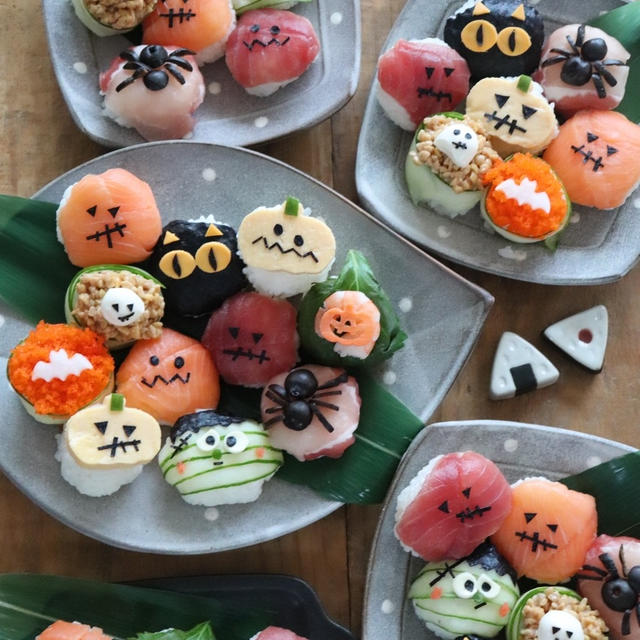 リアルな蜘蛛になり過ぎた…！！ハロウィン手まり寿司