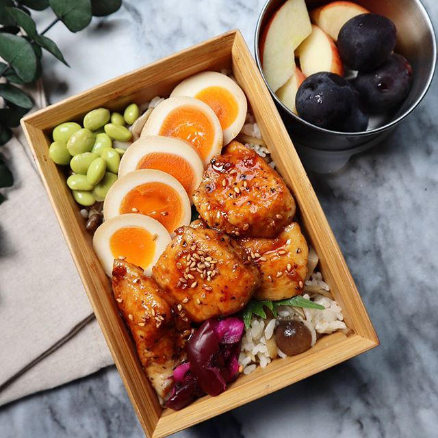 鶏照り焼きのっけ弁当♡【#お弁当#簡単レシピ】