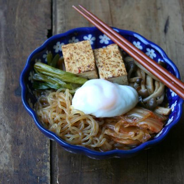 Kimchi Sukiyakiキムチすき焼き、マイナス牛肉！