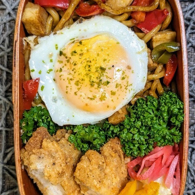 あれ？太麺だった焼きそば～夫のお弁当４１