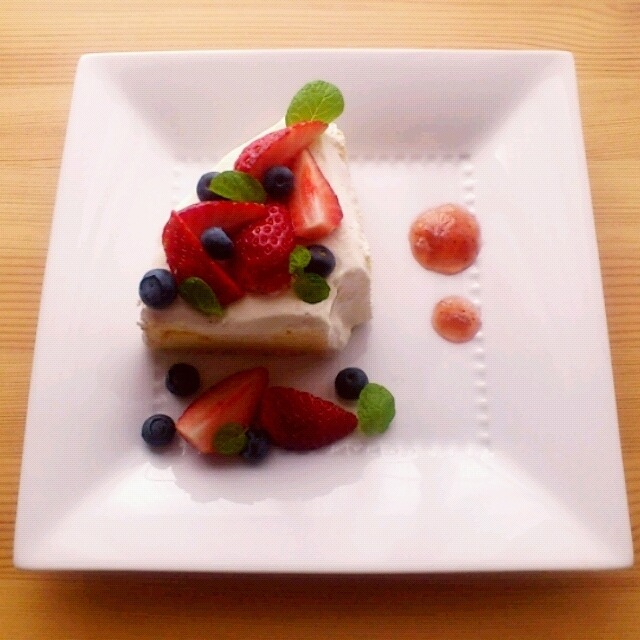 ■手作り豆乳バニラシフォンケーキで朝ごはん