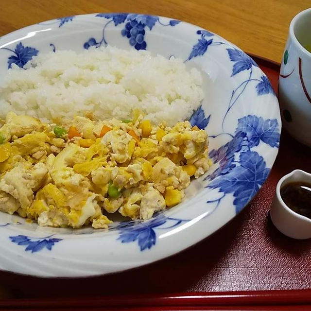 しょうが醤油で炒り豆腐