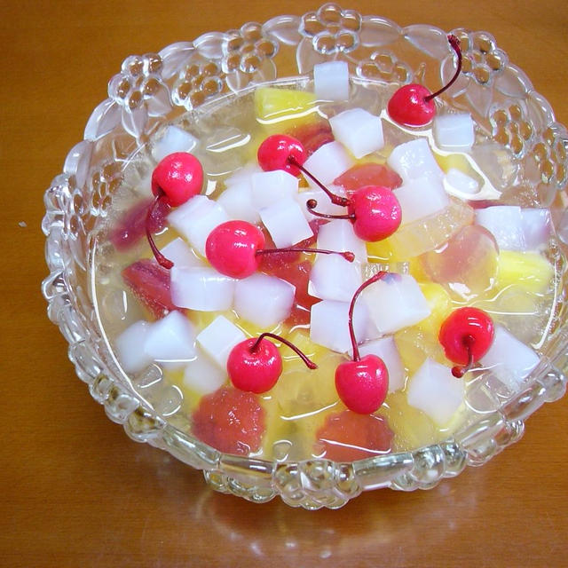 【子供と作るお菓子】型抜き寒天とフルーツフィズ・ポンチ