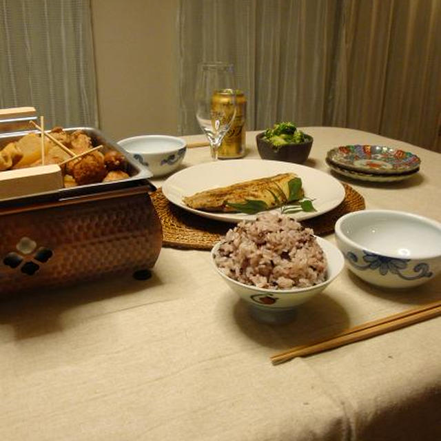 おでんとほっけの塩バター焼き