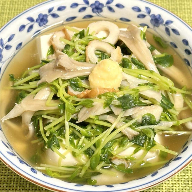 薬膳ってなぁに？【豆苗あんかけ豆腐】で薬膳！11月10日は人間関係運アップの豆腐がラッキー