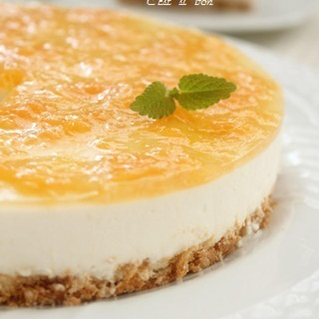レアチーズケーキ グレープフルーツソースを添えて By Souffleさん レシピブログ 料理ブログのレシピ満載
