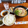 まんぷくセットで大満足 〜味噌ラーメン（並）＋白ごはん（並）＋餃子2個〜