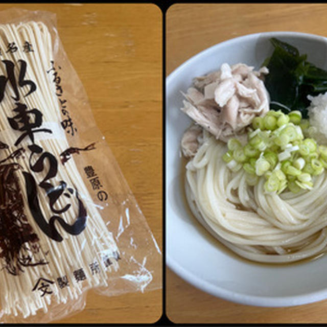 那須町　豊原鈴木製麺所の「水車うどん」