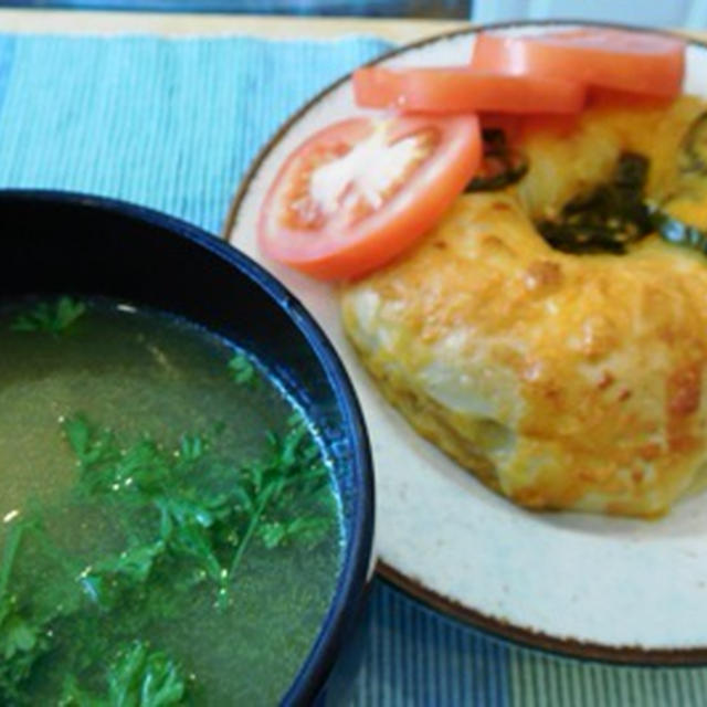 かぼちゃのすりごま煮 ～ たこ焼き