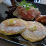 くるみダイス入りホットケーキで久々ホッと一人ランチ