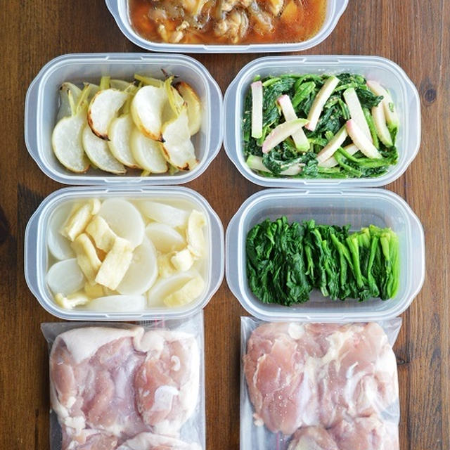 こどもたちとお出かけ前に、昼ご飯用の「作り置き」を。（同じ食材で翌日の晩ごはん分もついでにちょこっと）