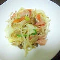いろいろ野菜とハムの塩麹炒め