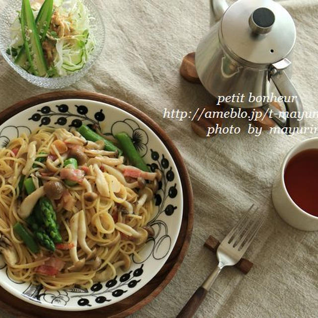 めんつゆで和風パスタ。。。