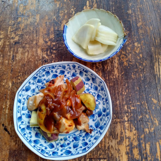 鶏肉のデミ風とグルメソフト