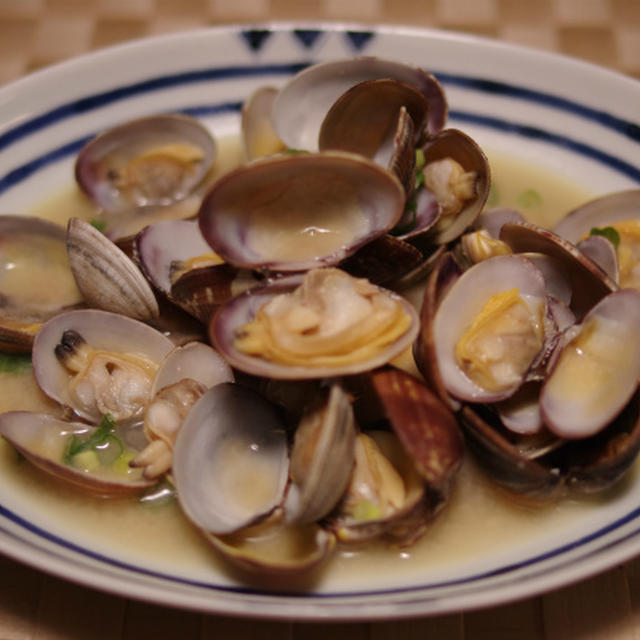 アサリの酒蒸し と 五目混ぜご飯