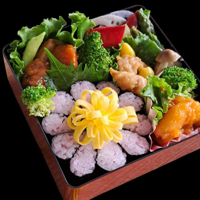 簡単だけどかわいい！！花咲くお弁当　