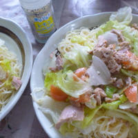混ぜるだけ！レモンペパー味の冷製パスタ★