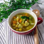 食物繊維たっぷり♪ひよこ豆とゴロゴロ野菜のカレースープ