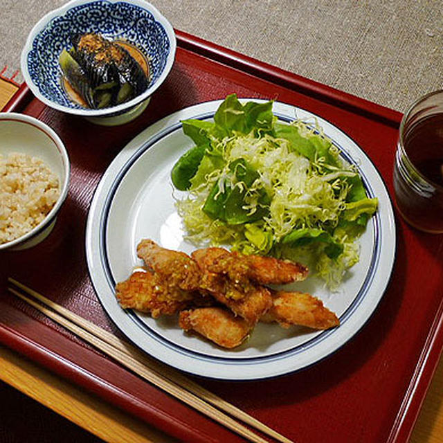 鶏むね肉の唐揚げ☆ネギソースがけ