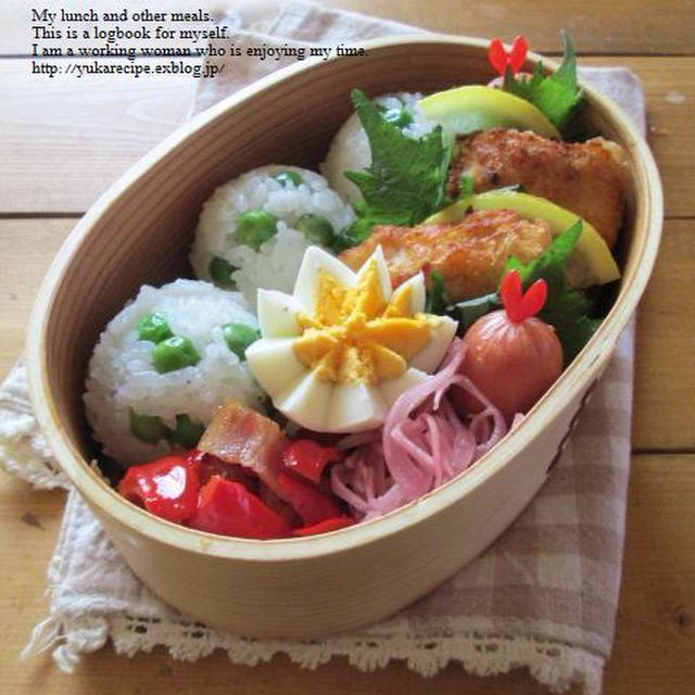 4.10　カジキフライと豆むすびのお弁当と本屋大賞2015