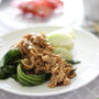 『九州野菜王国』のお野菜で作る　ちんげん菜と豚肉のピリ辛炒め