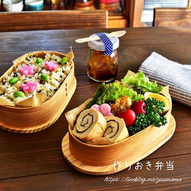 【作りおき】今日のお弁当〜ほうじ茶寒天のあんみつ付き〜