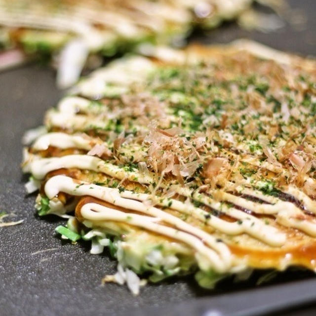 ニラたっぷり！お好み焼き / お兄ちゃんの塾弁