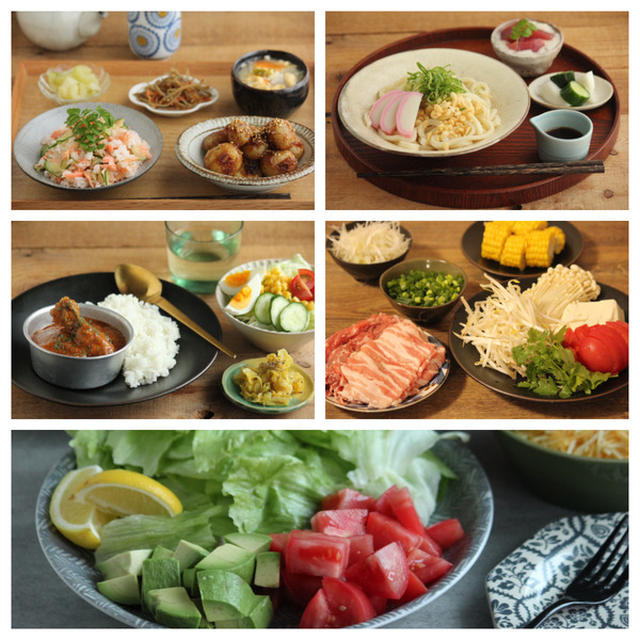 1週間献立（鮭の混ぜご飯とバターチキンとタコスなどなどGW中ごはん）