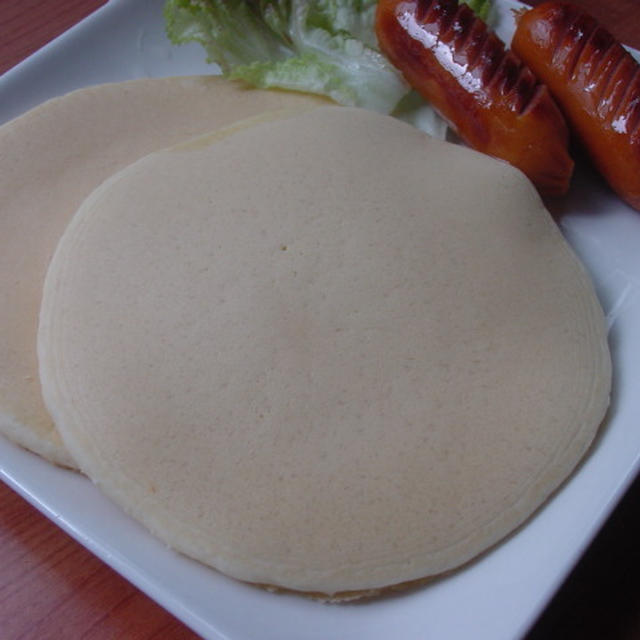 白いパンケーキ By わんこさん レシピブログ 料理ブログのレシピ満載