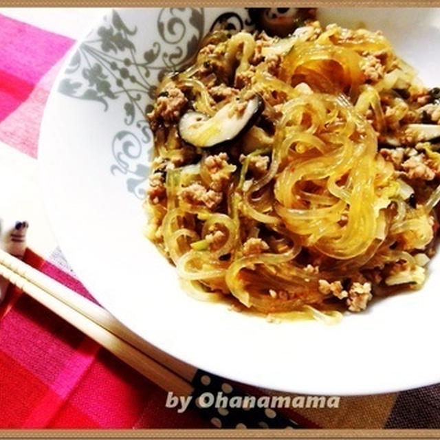 野菜たっぷりで風邪予防！ご飯がすすむ★白菜入り麻婆春雨のレシピ