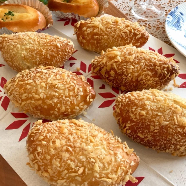 焼きチーズカレーパン♡