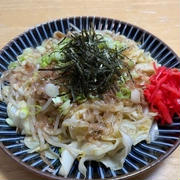 めっちゃ久しぶりに醤油味の焼きうどん