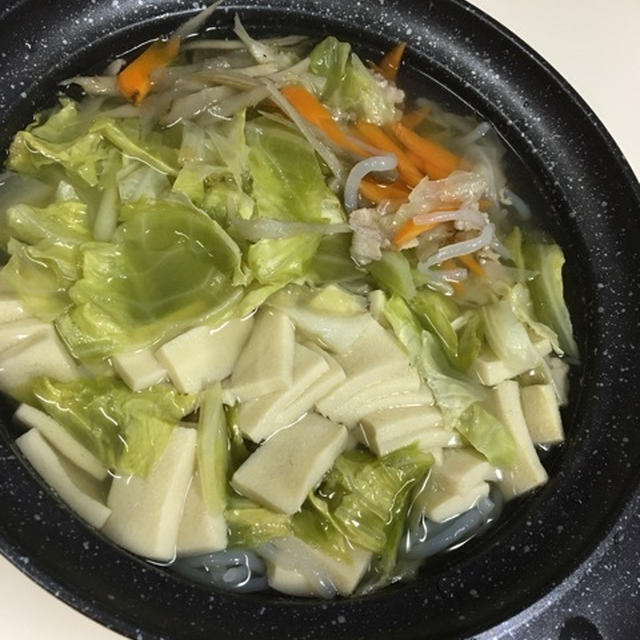 高野豆腐の豚汁