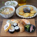 大阪寿司と豚汁のお昼ごはん